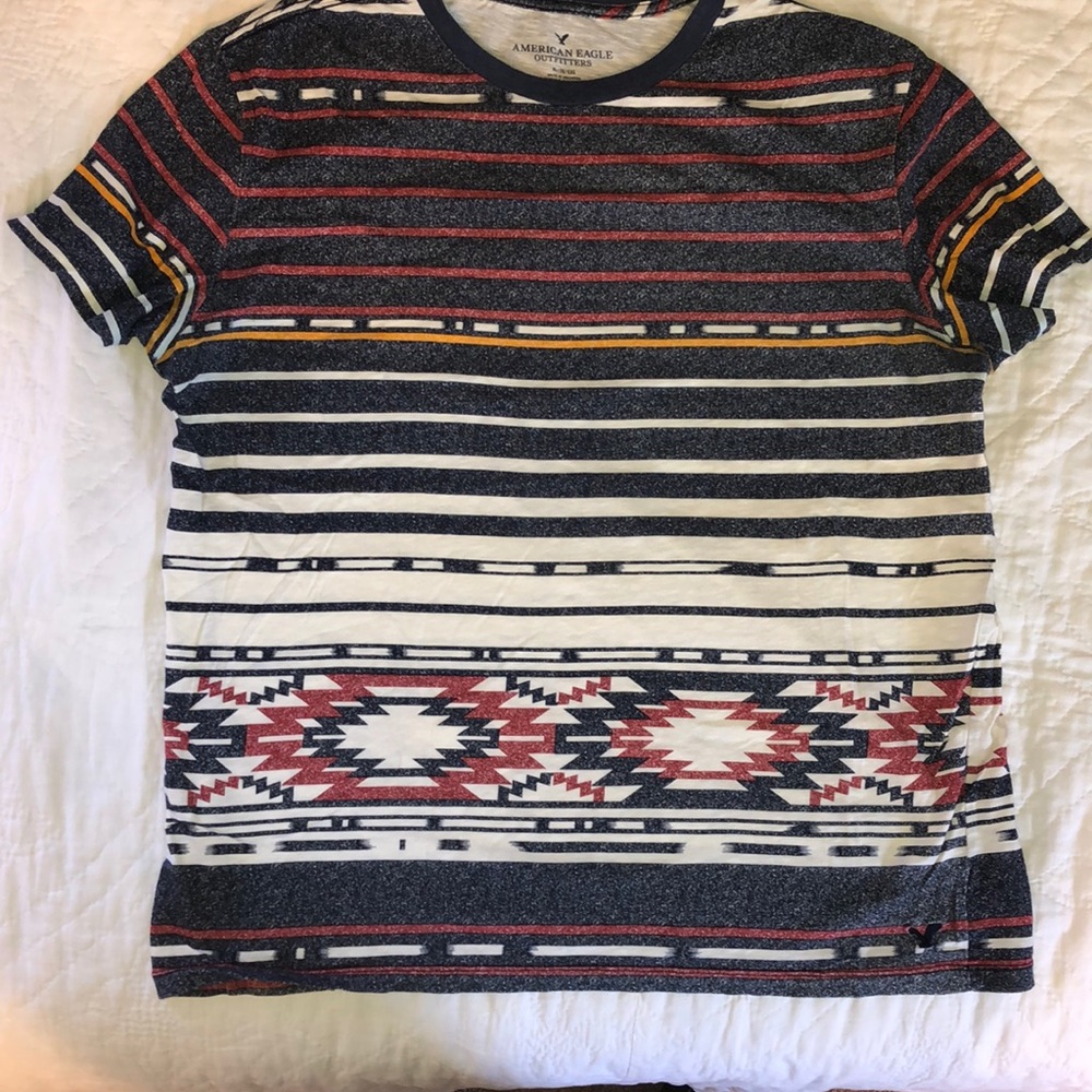 Aztec Print Athletic T-shirt